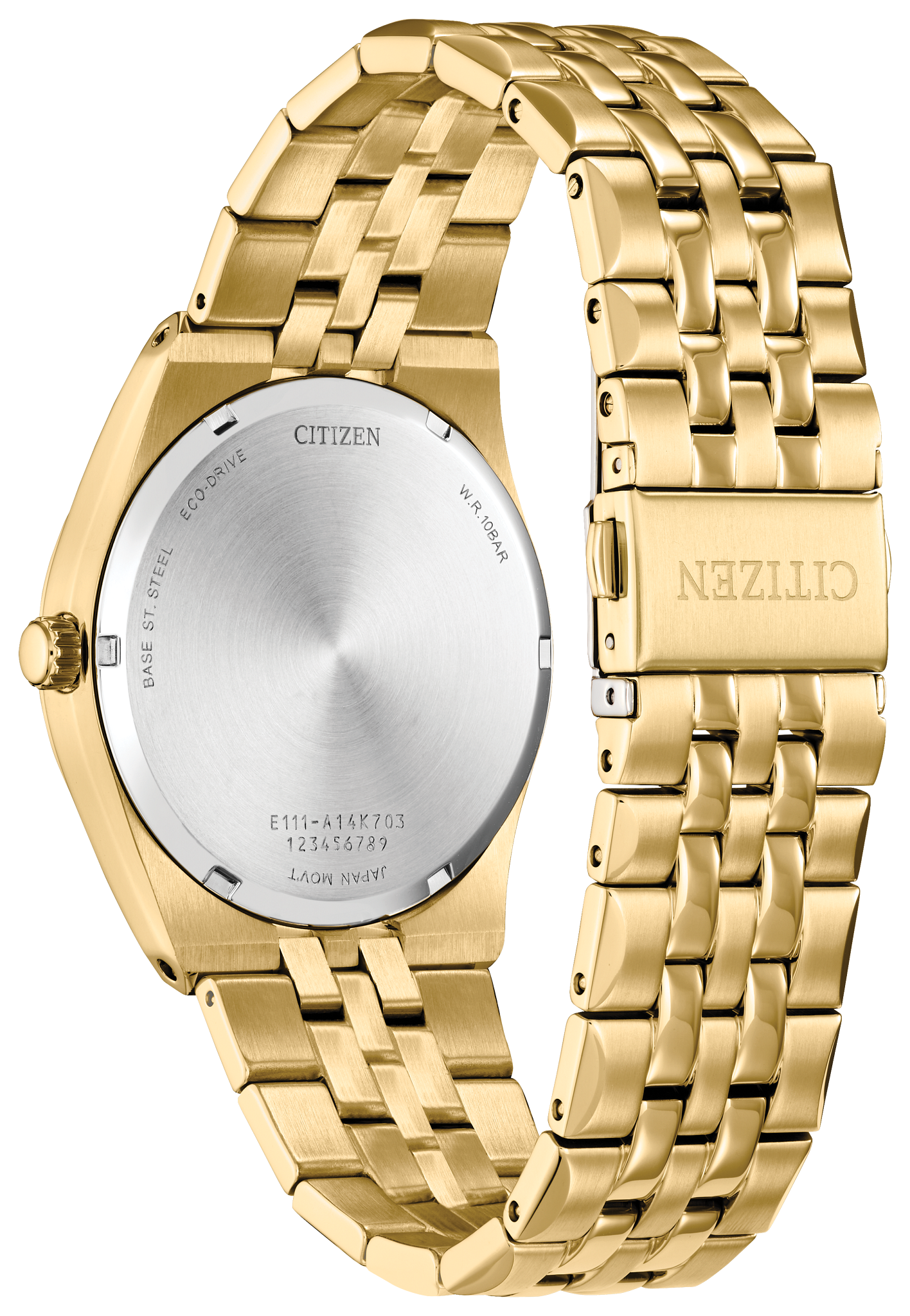 Citizen Corso Black Dial Gold-Tone Stainless Steel Men's Watch BM7333-85E