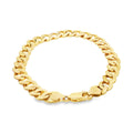 14k Gold Cuban Link Chain Bracelet 9MM
