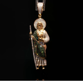 10K St. Jude Diamond Pendant