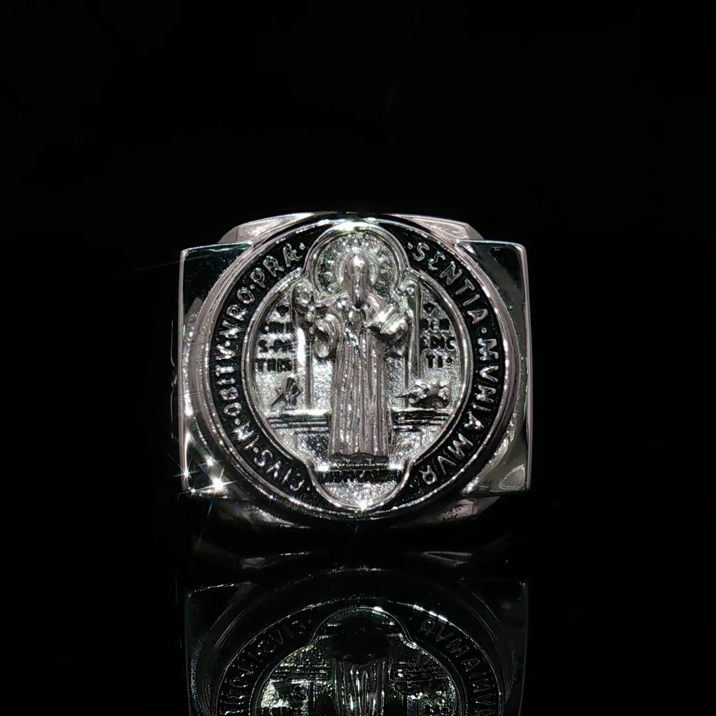 Saint Benedict Medallion Ring