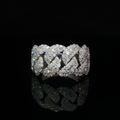 Mosaic Setting Cuban Ring