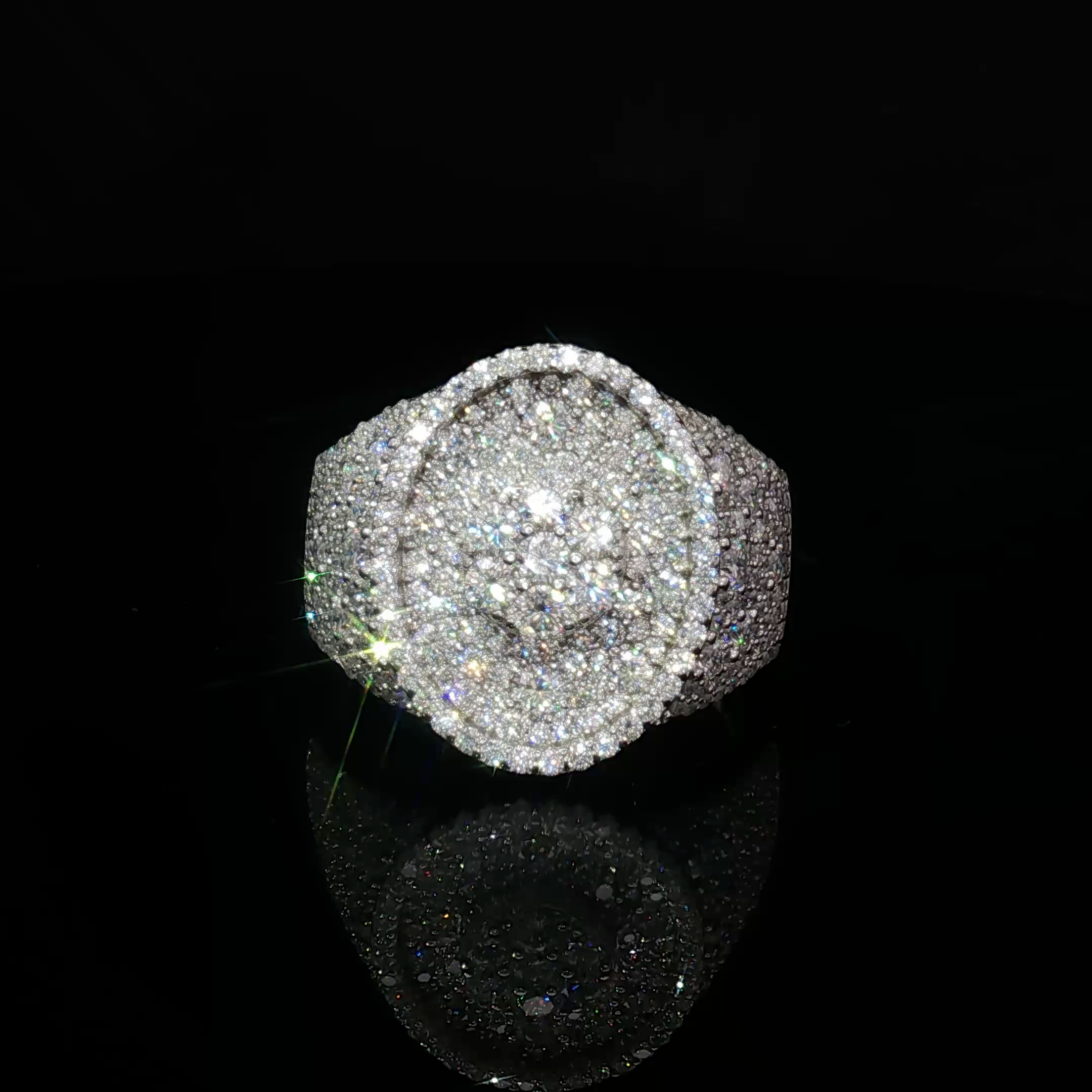 Mosaic Setting Cocktail Ring