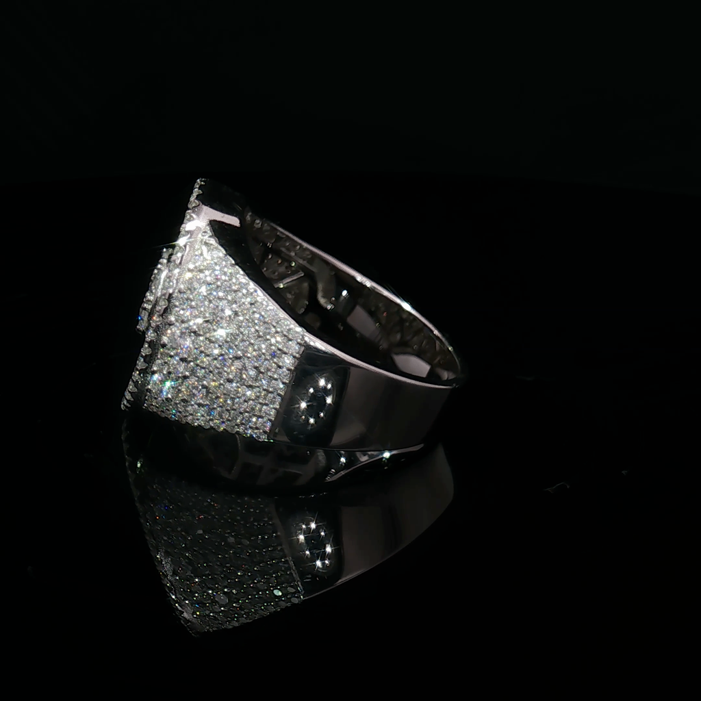 Mosaic Setting Cocktail Ring