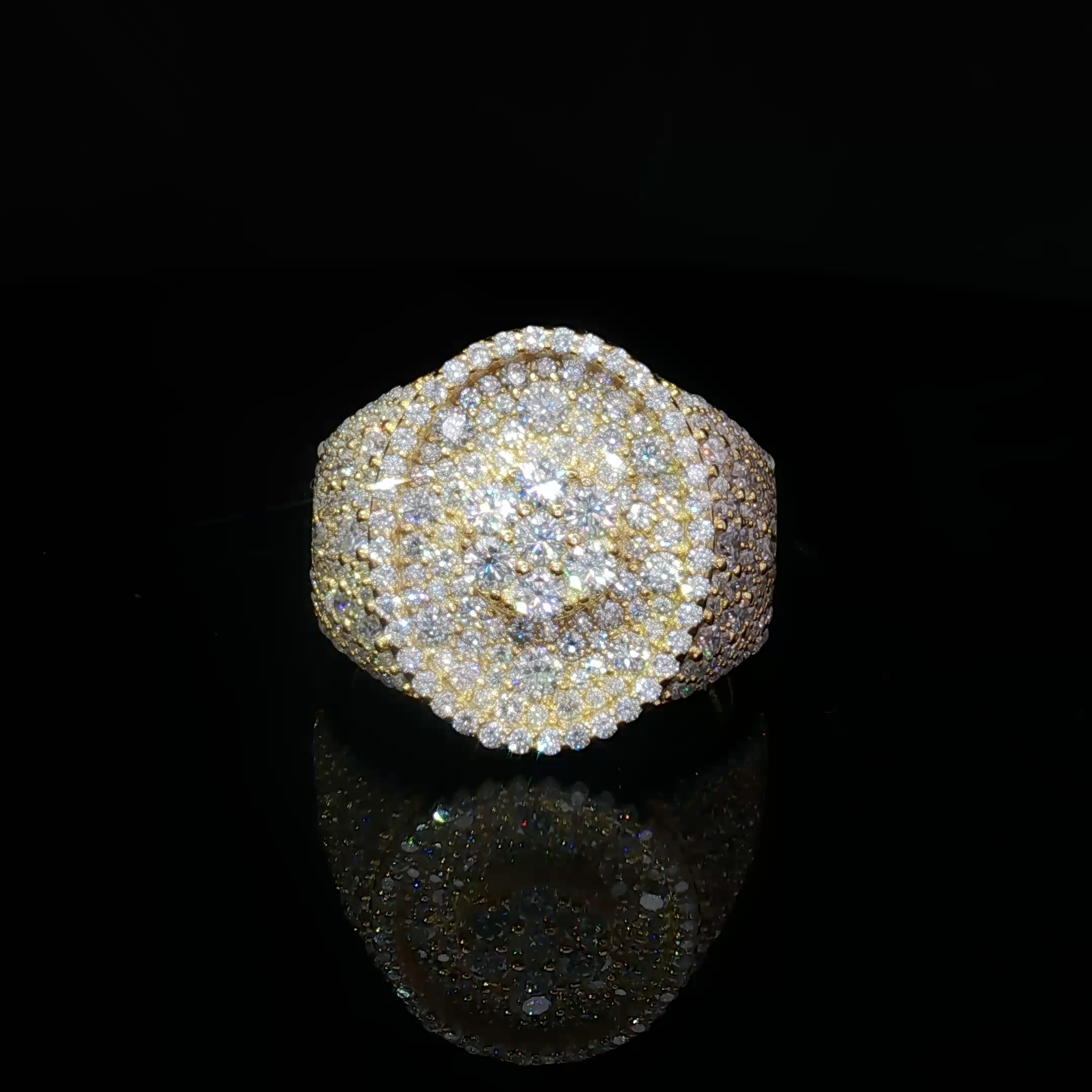 Mosaic Setting Cocktail Ring