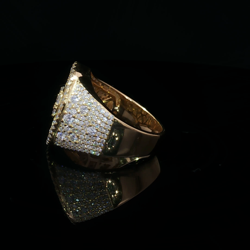 Mosaic Setting Cocktail Ring