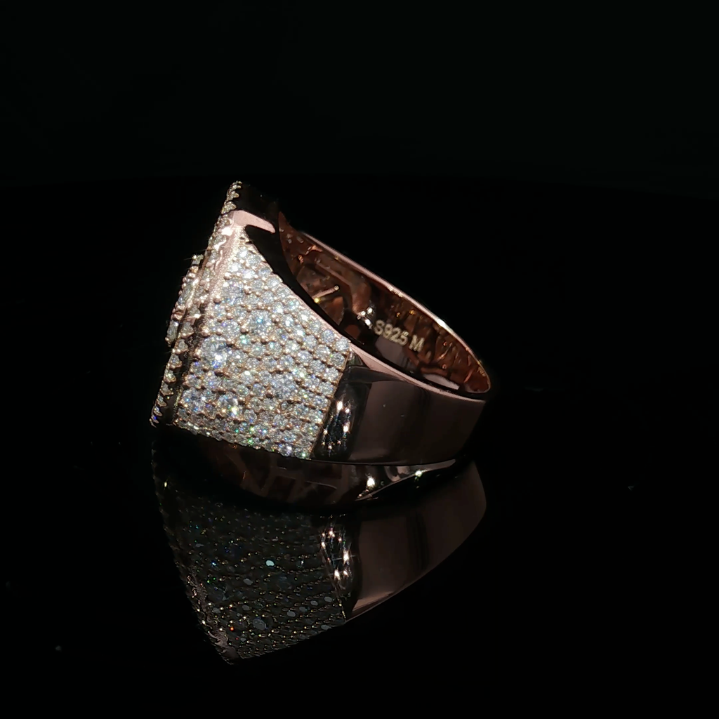 Mosaic Setting Cocktail Ring