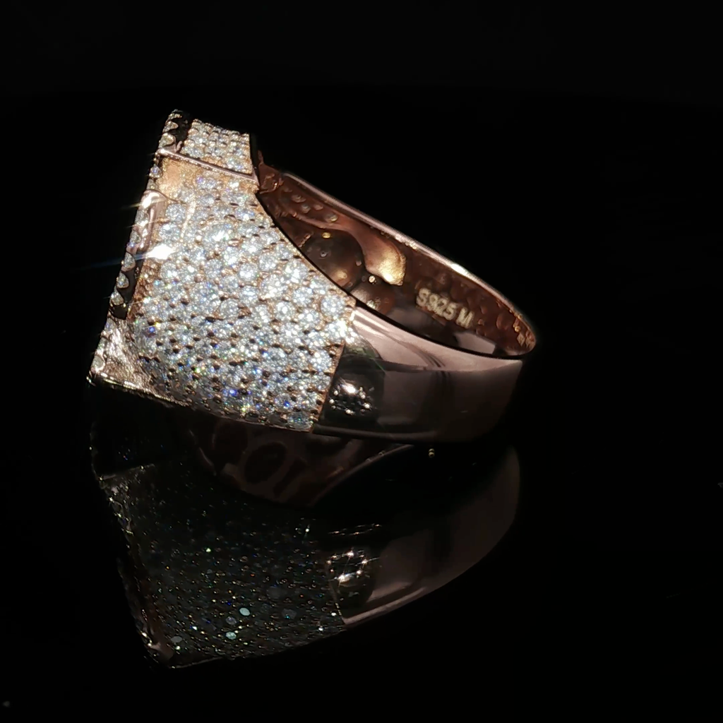 Iced out Cross ring