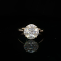 Princess/Marquise Brilliant Cut Diamond Ring in yellow gold