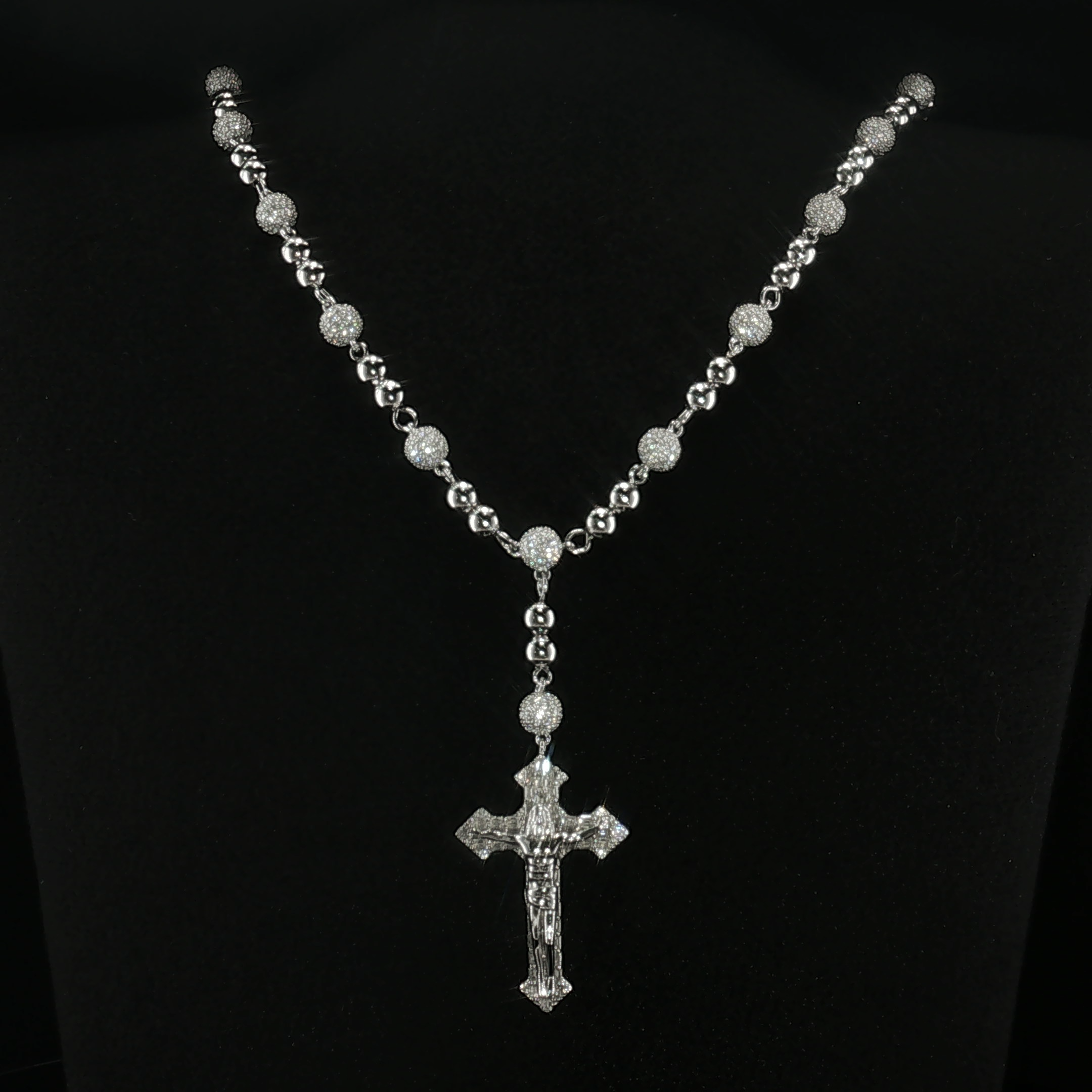 6mm Moissanite Rosary Chain
