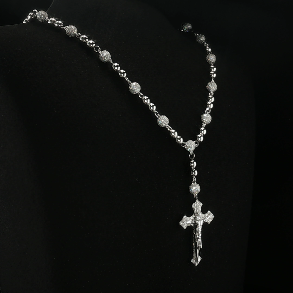 6mm Moissanite Rosary Chain