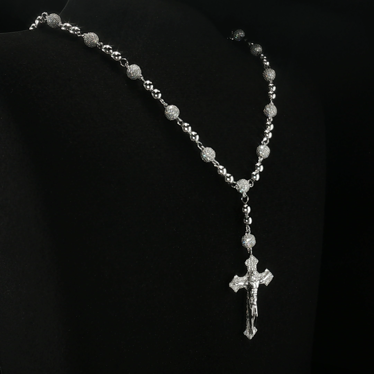 6mm Moissanite Rosary Chain