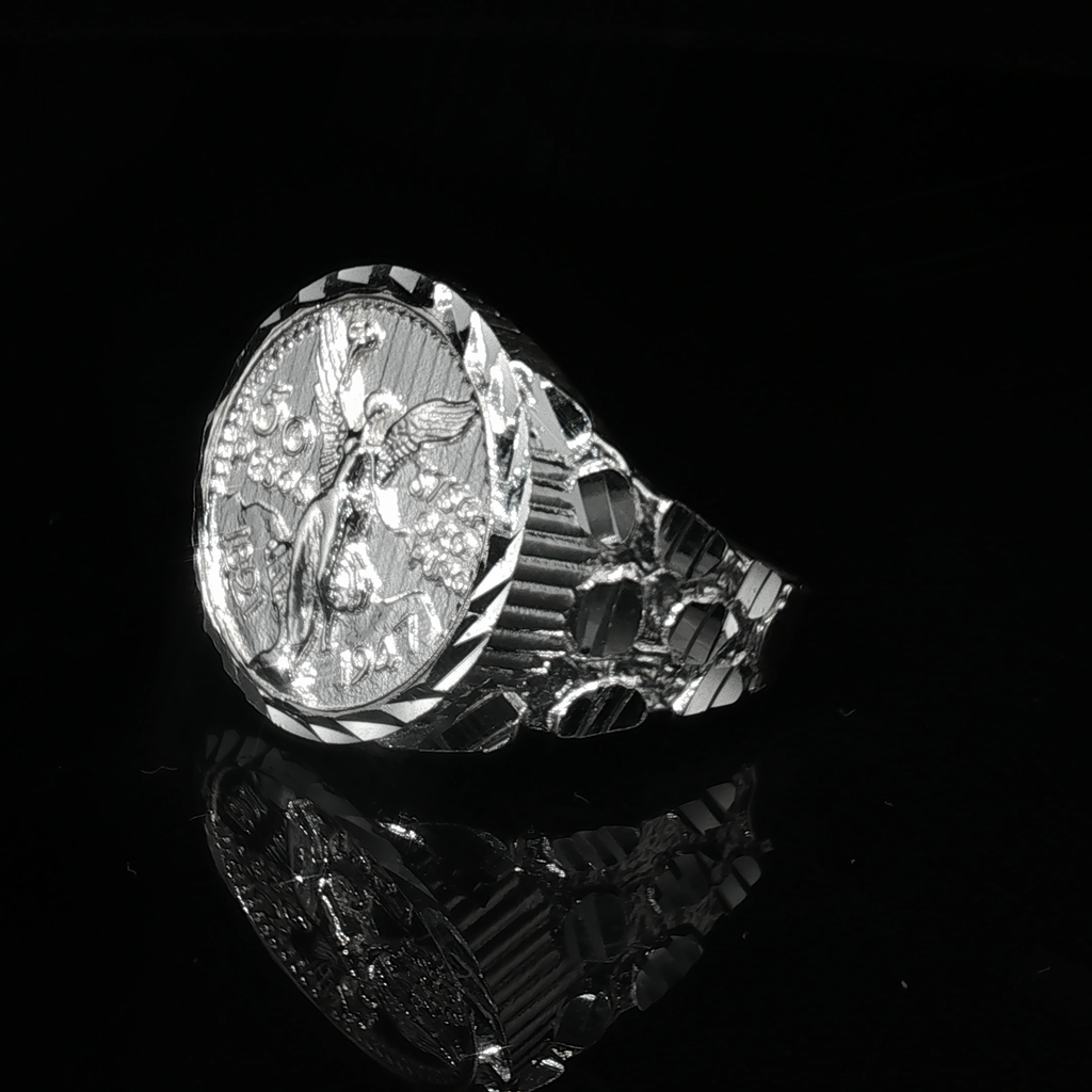 Large Centenario Nugget ring