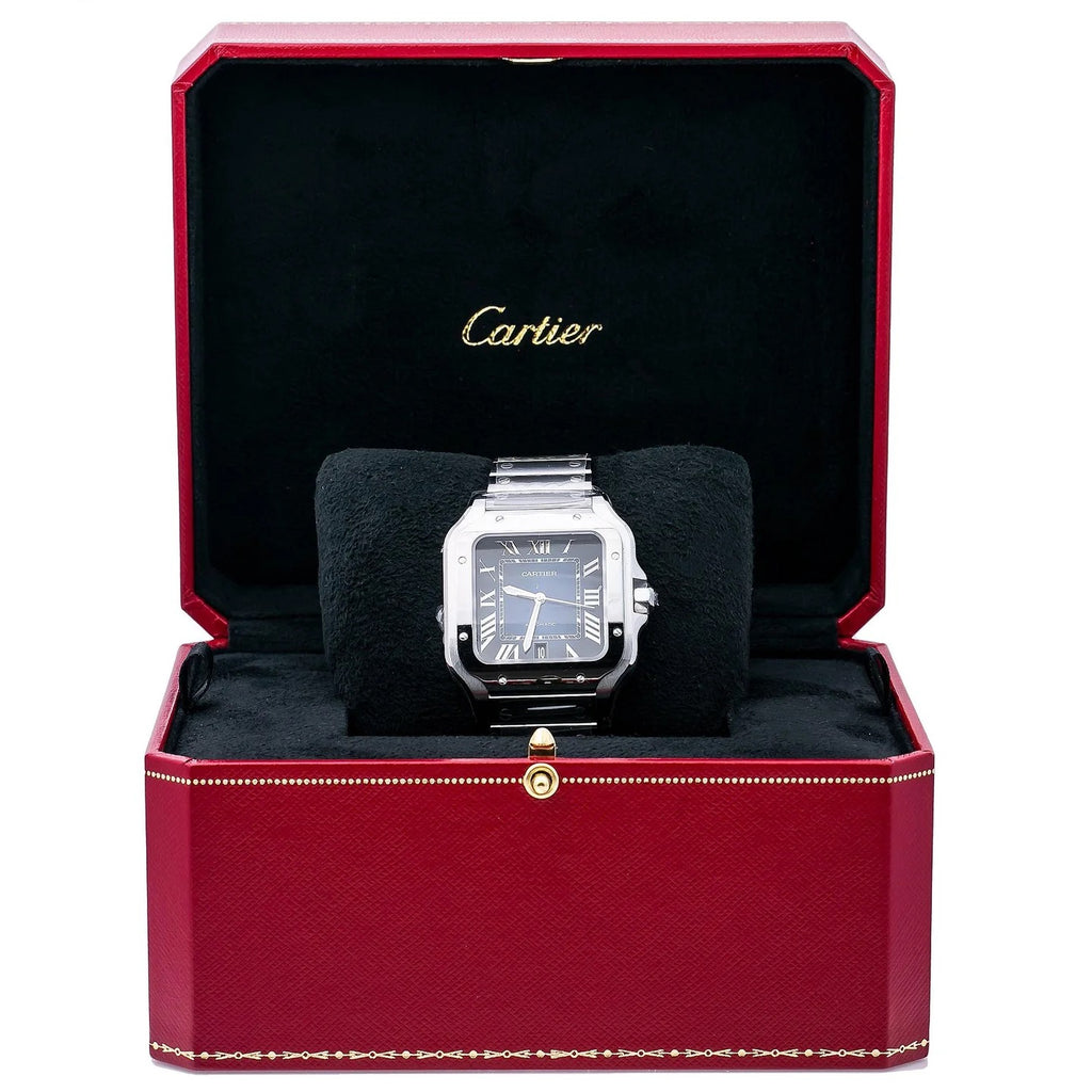 Cartier Santos WSSA0030 40mm Blue Dial Stainless Steel Automatic Men's Watch