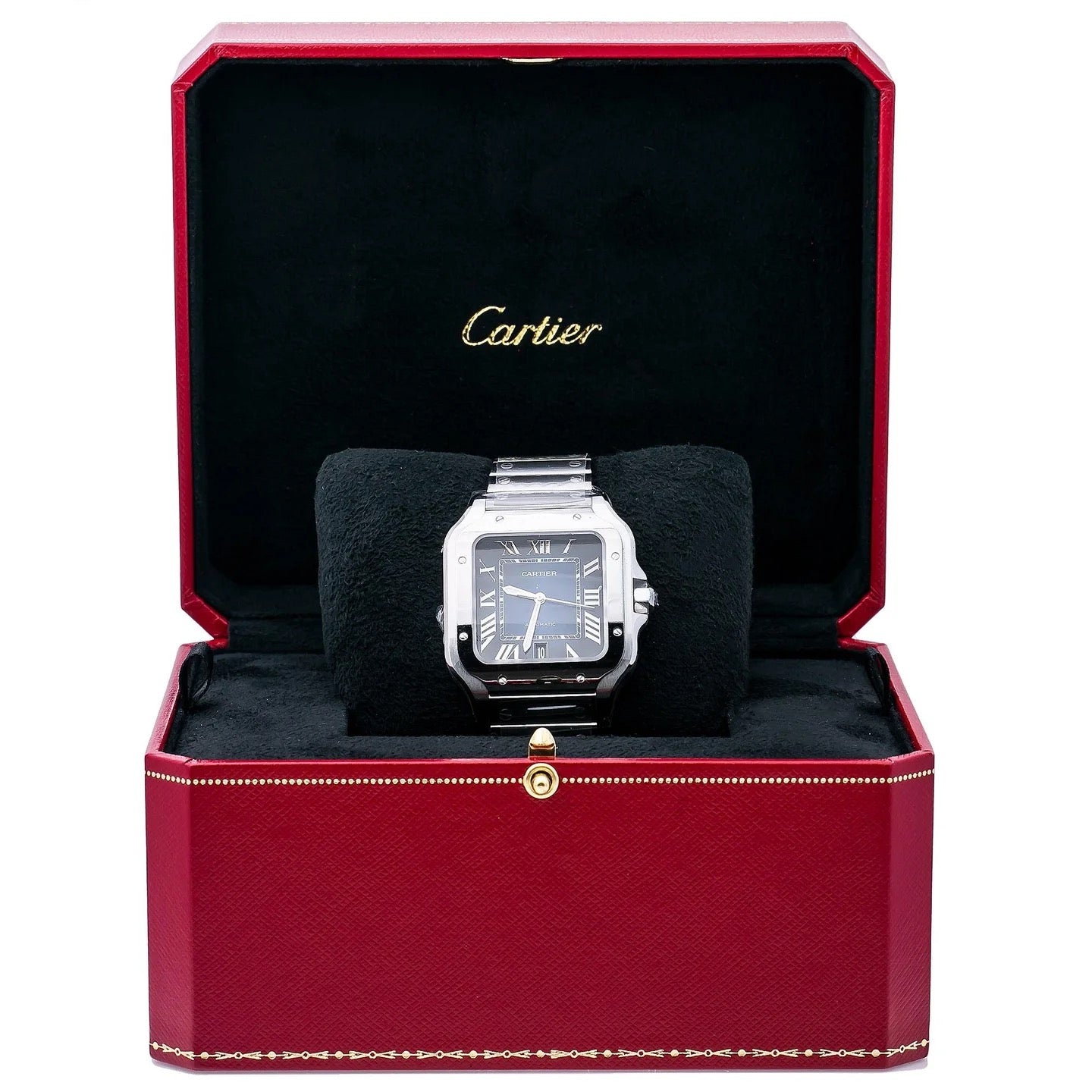Cartier Santos WSSA0030 40mm Blue Dial Stainless Steel Automatic Men's Watch