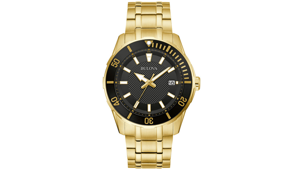 Bulova Gold-Tone Stainless Steel Men's Watch 98B442