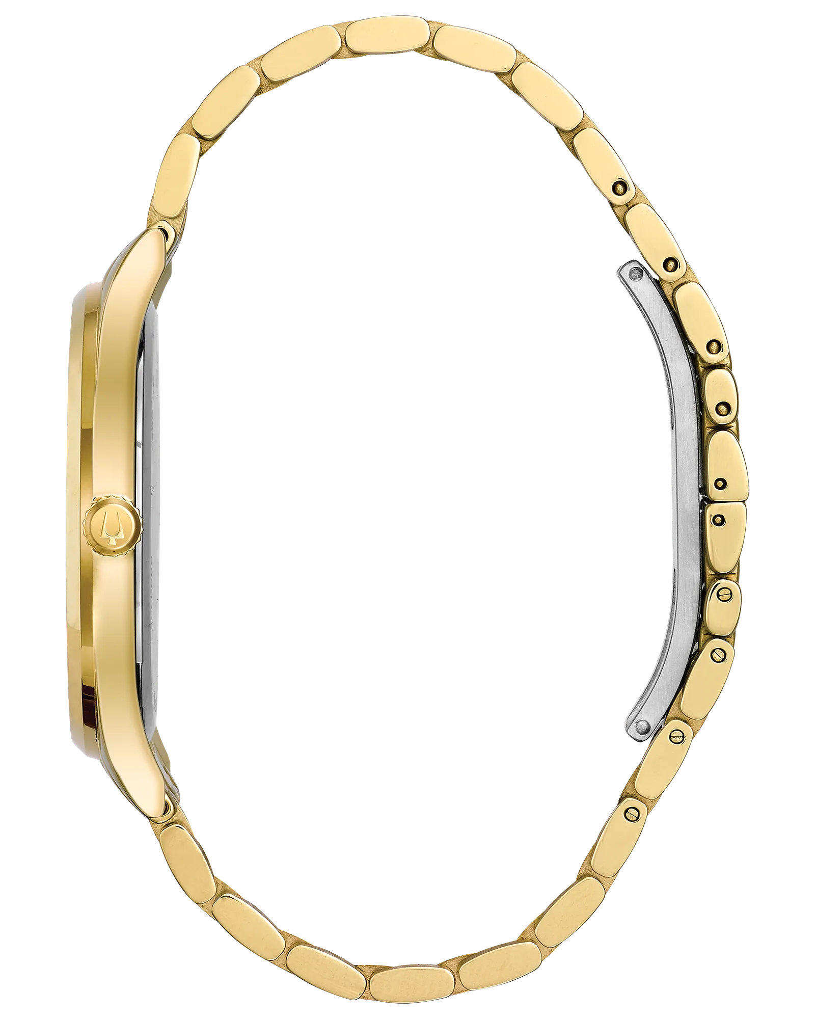 Bulova Classic Diamond Black Dial Gold-Tone Stainless Steel Men's Watch 97D108
