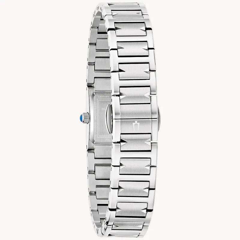 Bulova Marc Anthony Harmony Silver-Tone White Mother-Of-Pearl Dial Stainless Steel Women's Watch 96L360