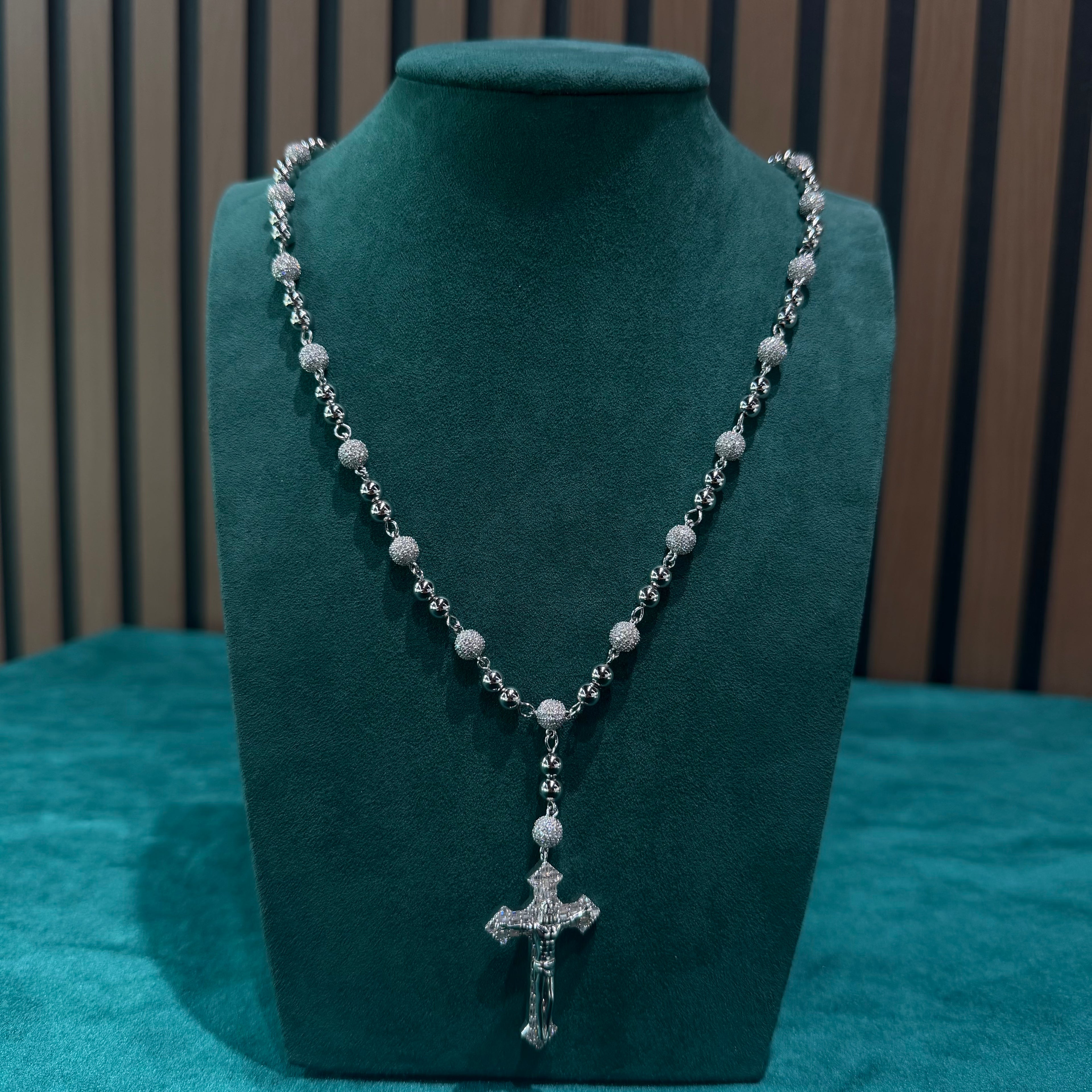 6mm Moissanite Rosary Chain