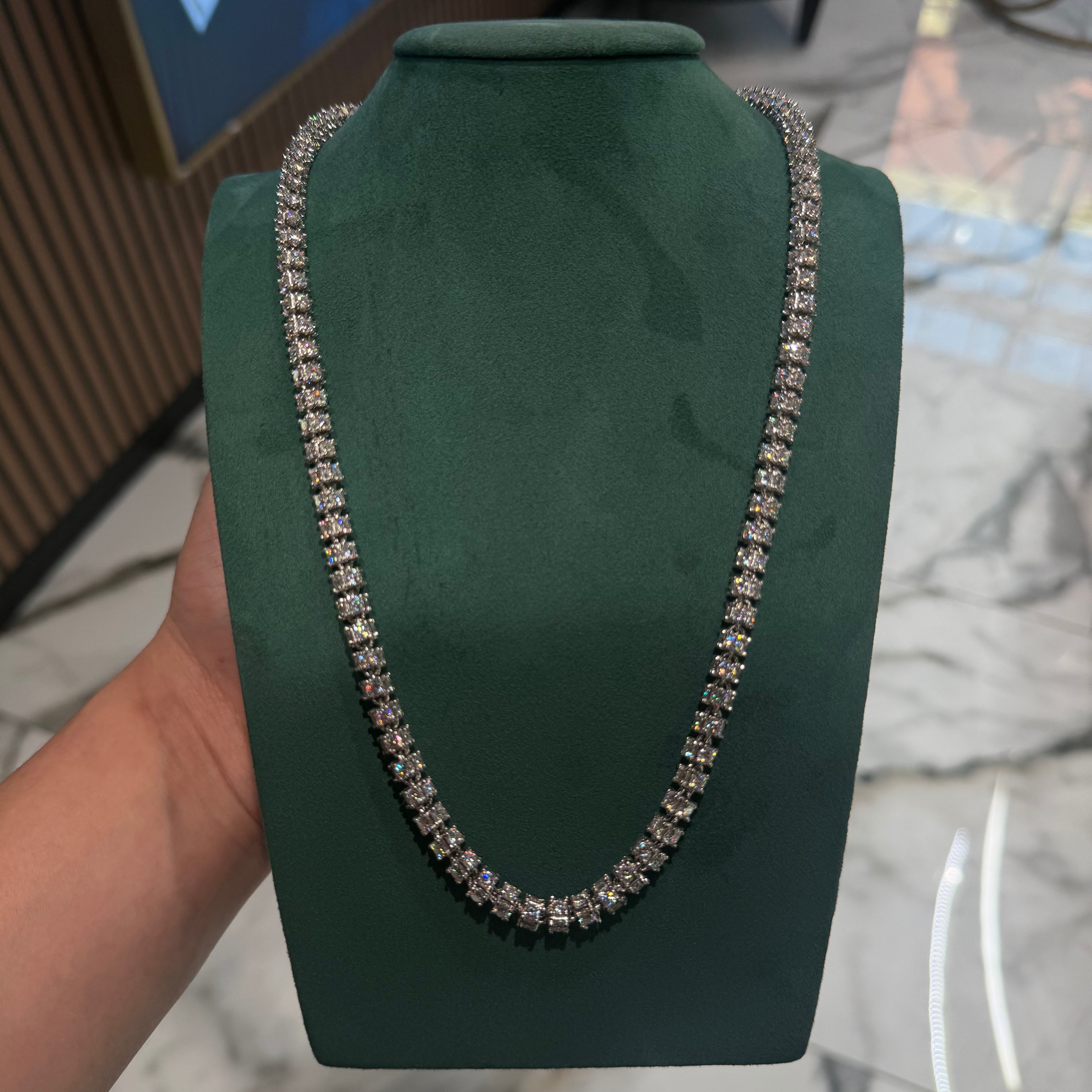 7mm Moissanite Tennis Chain
