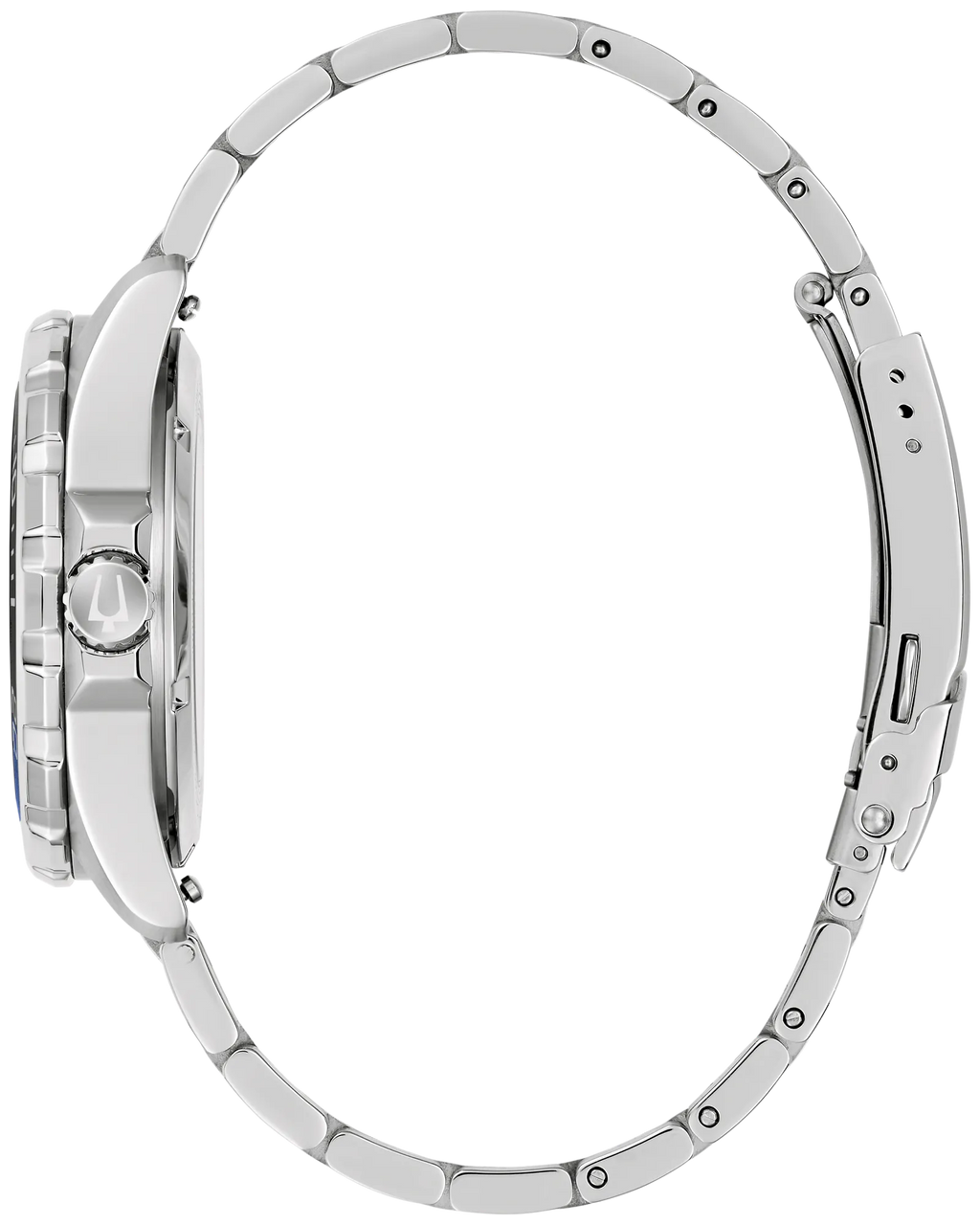 Bulova Marine Star Series B Blue Dial Silver-Tone Stainless Steel Men's Watch 98B466