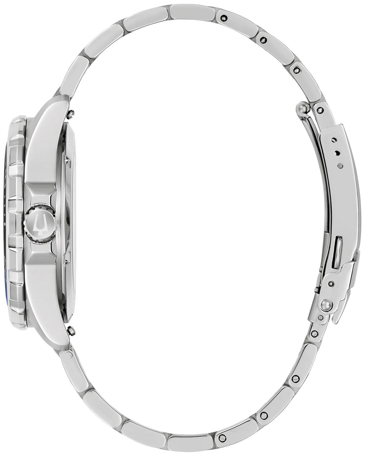 Bulova Marine Star Series B Blue Dial Silver-Tone Stainless Steel Men's Watch 98B466