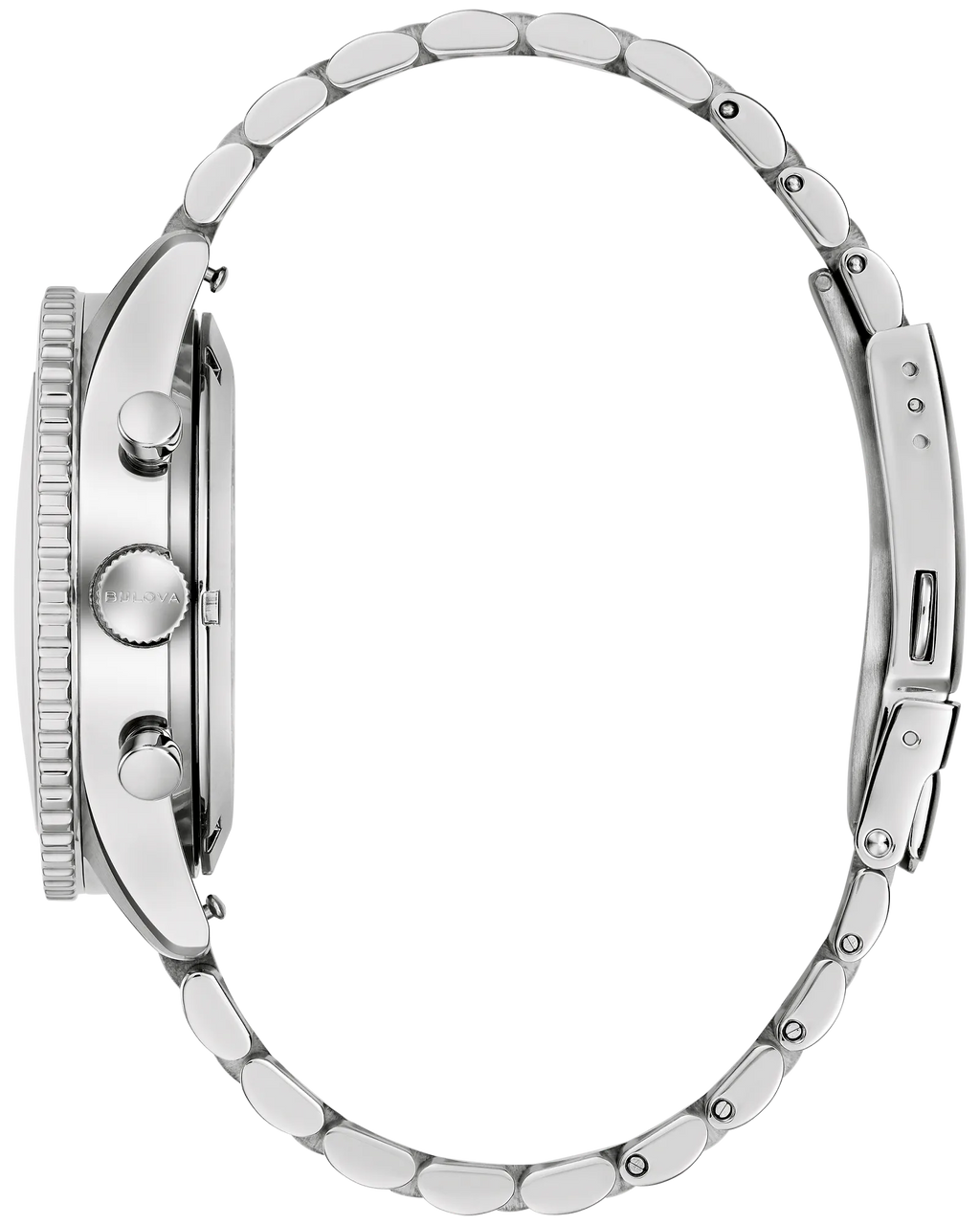 Bulova Archive Series Marine Star Heritage 98B451 Black Dial Stainless Steel Chronograph Watch