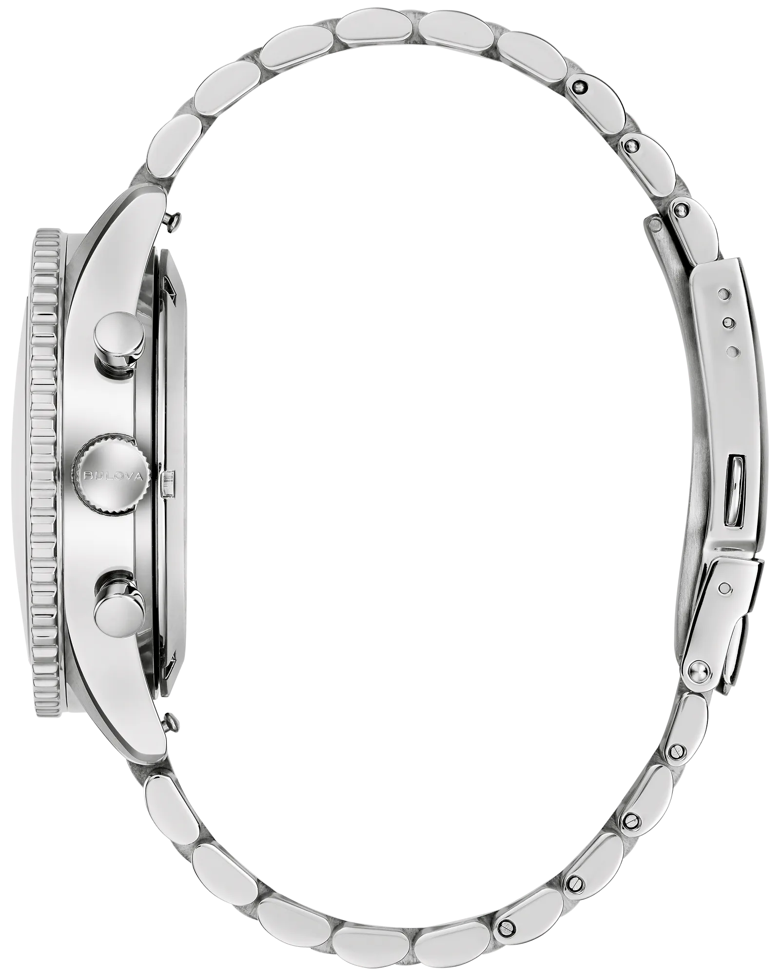 Bulova Archive Series Marine Star Heritage 98B451 Black Dial Stainless Steel Chronograph Watch