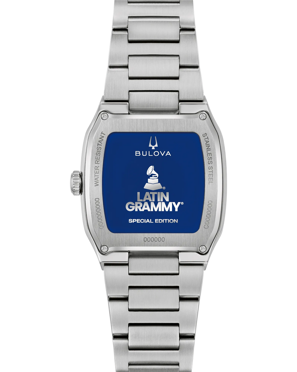 Bulova Millennia Silver-Tone Blue Dial Stainless Steel Men's Watch 96A336