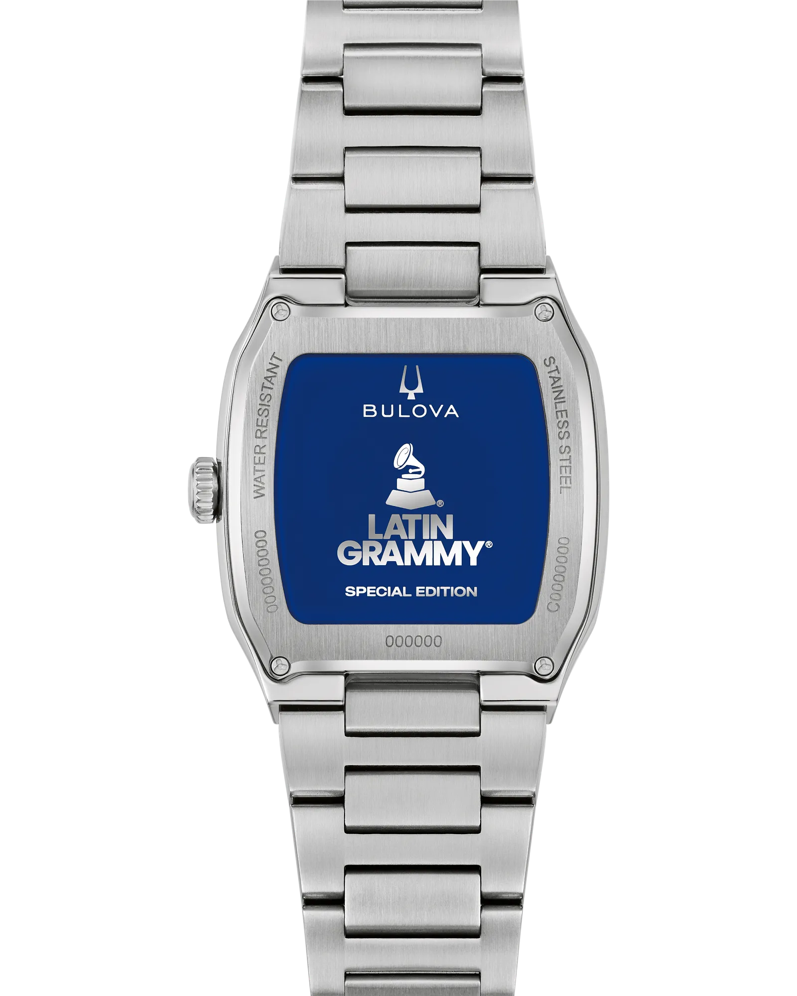 Bulova Millennia Silver-Tone Blue Dial Stainless Steel Men's Watch 96A336