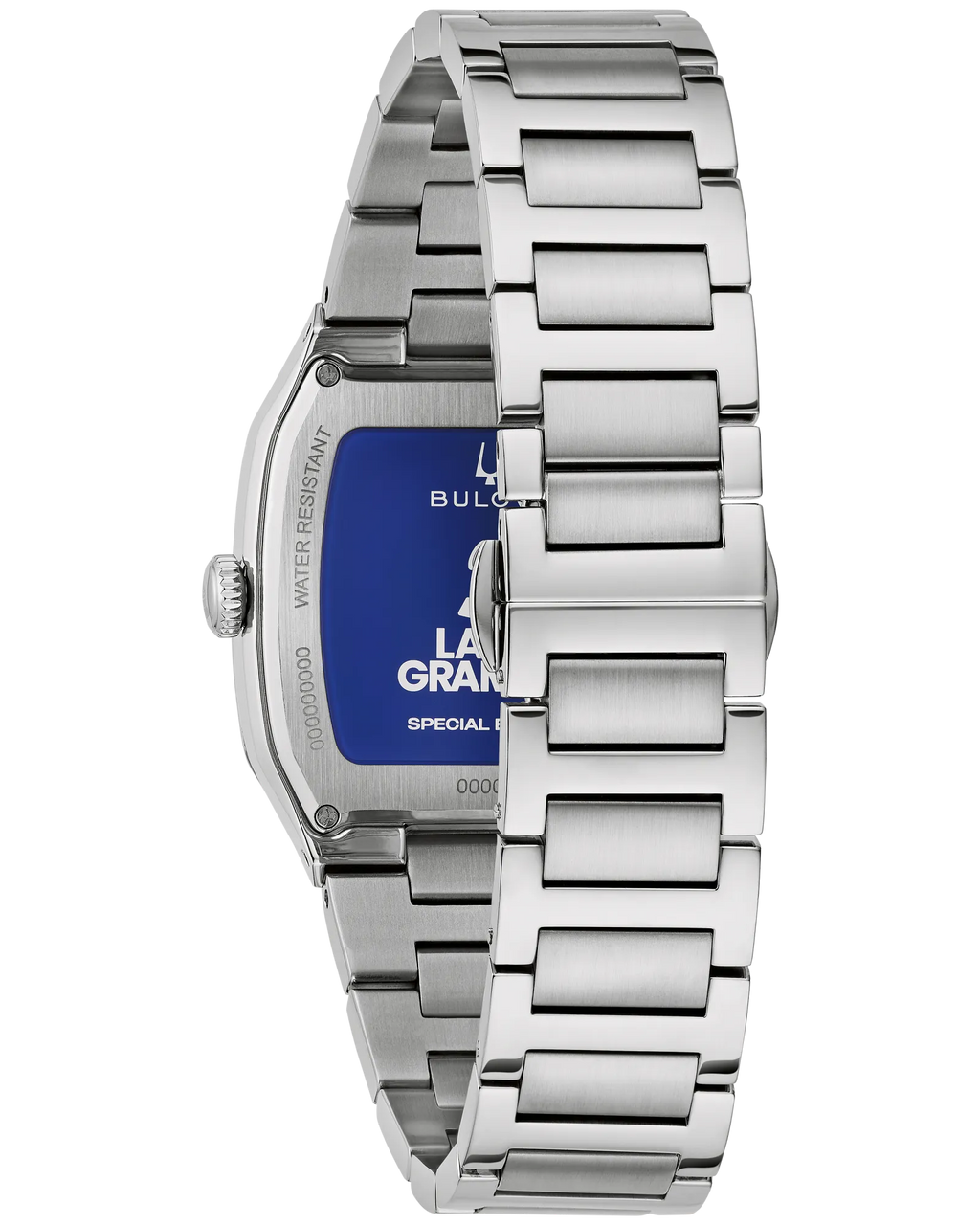 Bulova Millennia Silver-Tone Blue Dial Stainless Steel Men's Watch 96A336