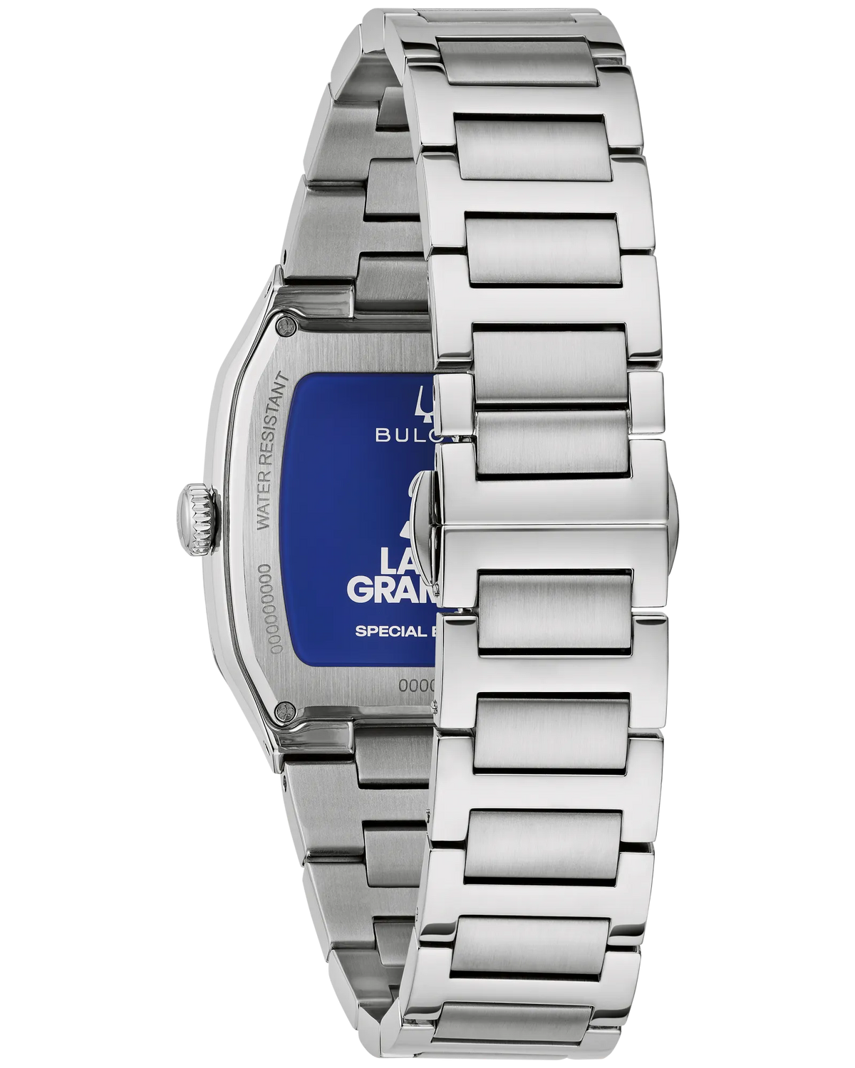 Bulova Millennia Silver-Tone Blue Dial Stainless Steel Men's Watch 96A336