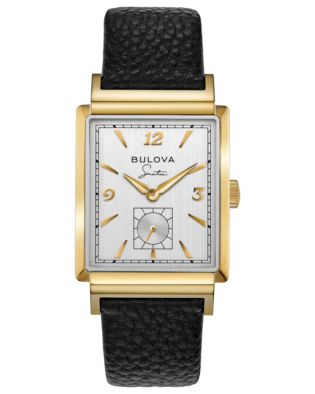 Bulova Frank Sinatra My Way Silver-Tone Dial Gold-Tone Stainless Steel Men's Watch 97A158