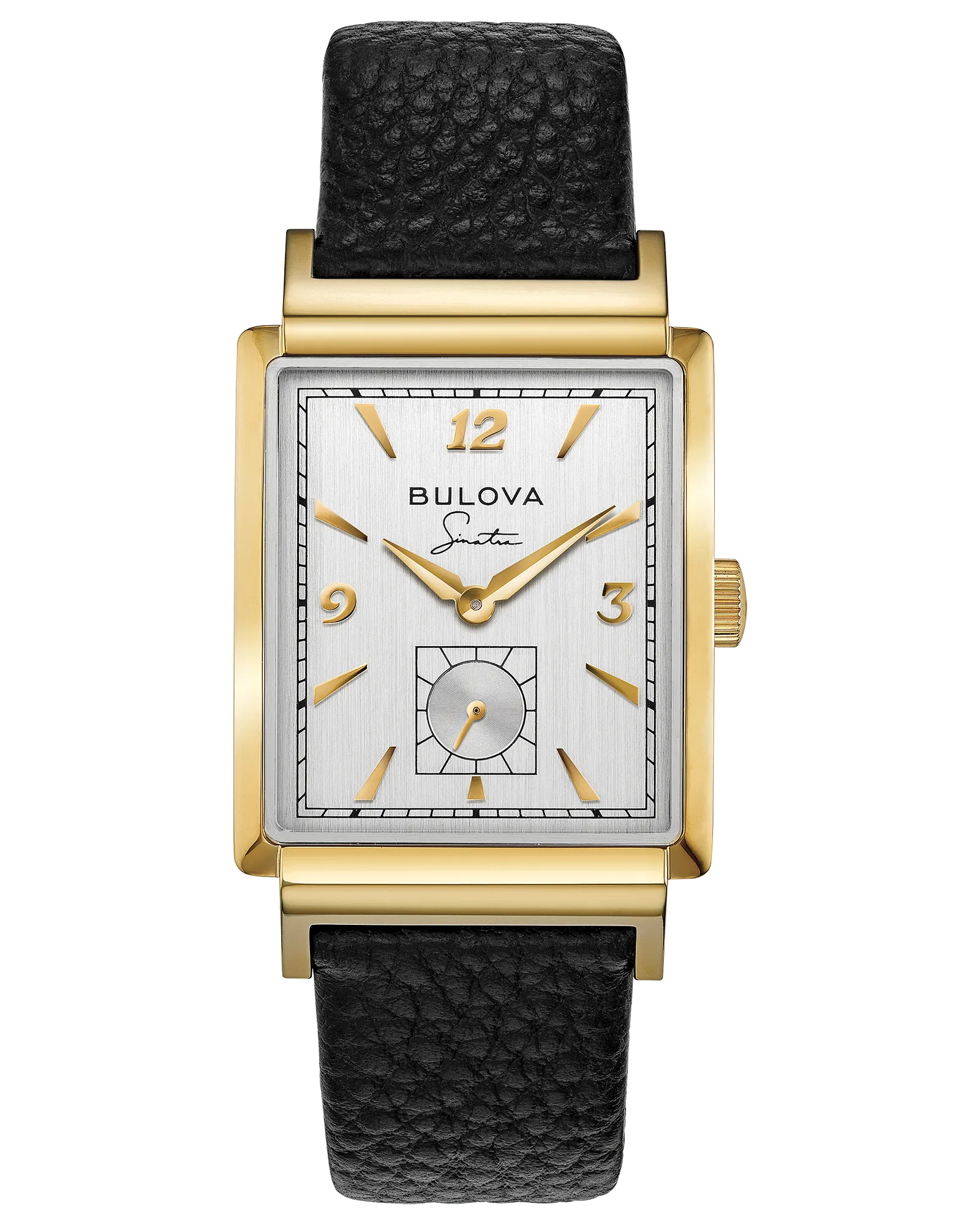 Bulova Frank Sinatra My Way Silver-Tone Dial Gold-Tone Stainless Steel Men's Watch 97A158