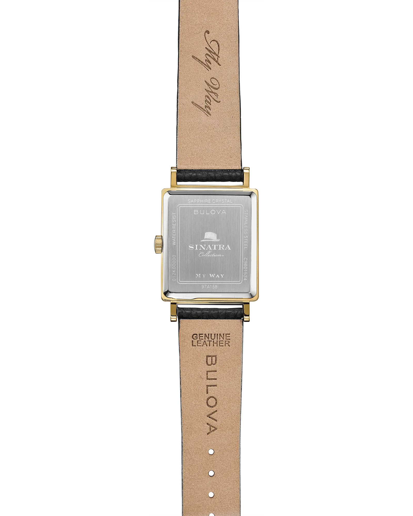 Bulova Frank Sinatra My Way Silver-Tone Dial Gold-Tone Stainless Steel Men's Watch 97A158