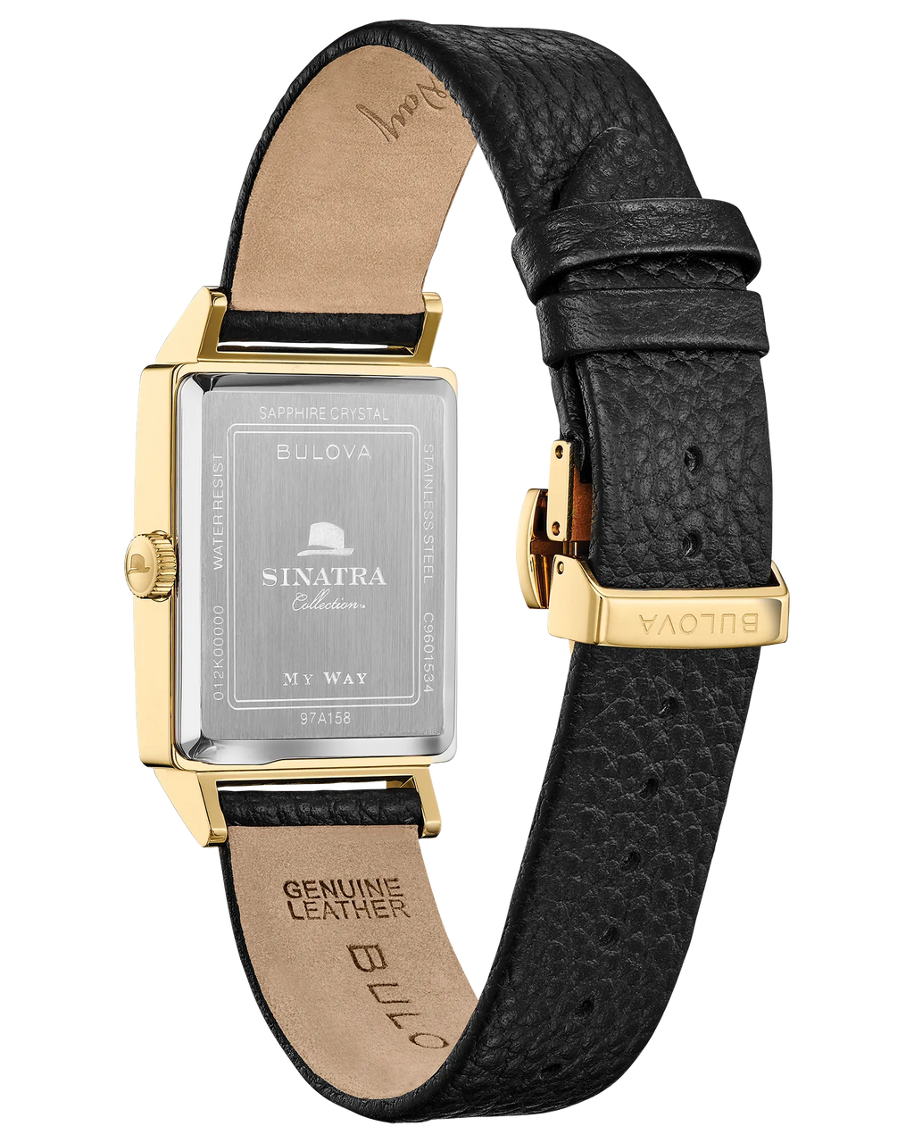 Bulova Frank Sinatra My Way Silver-Tone Dial Gold-Tone Stainless Steel Men's Watch 97A158