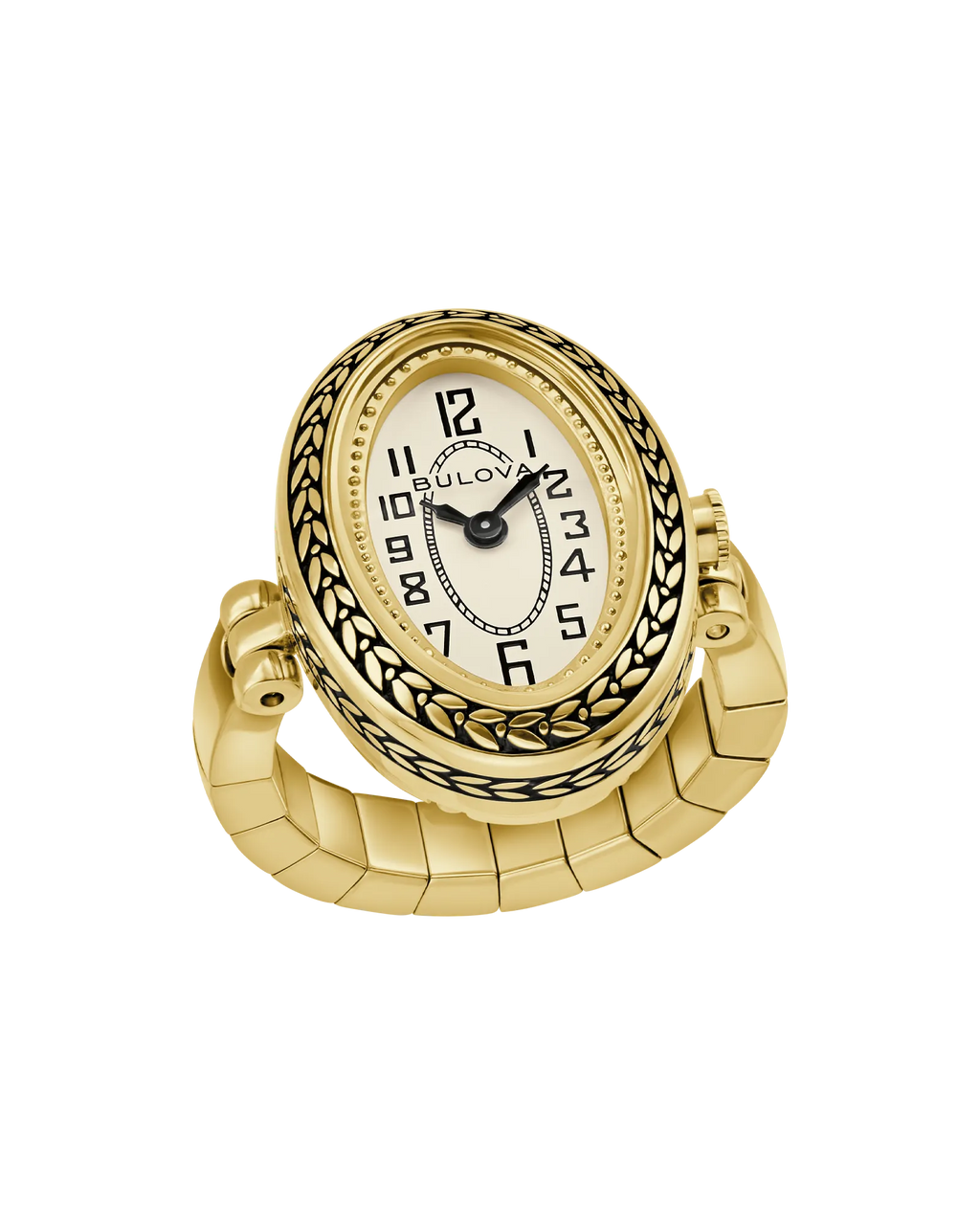 Archive Series Ivory Dial Stainless Steel Expansion Ring Watch 97L188
