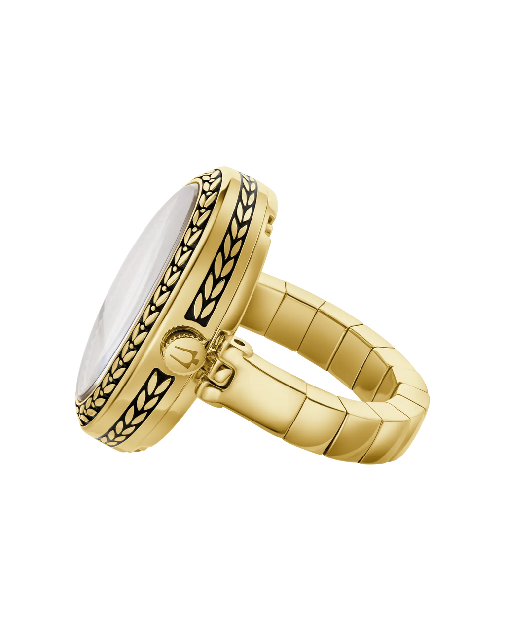 Archive Series Ivory Dial Stainless Steel Expansion Ring Watch 97L188