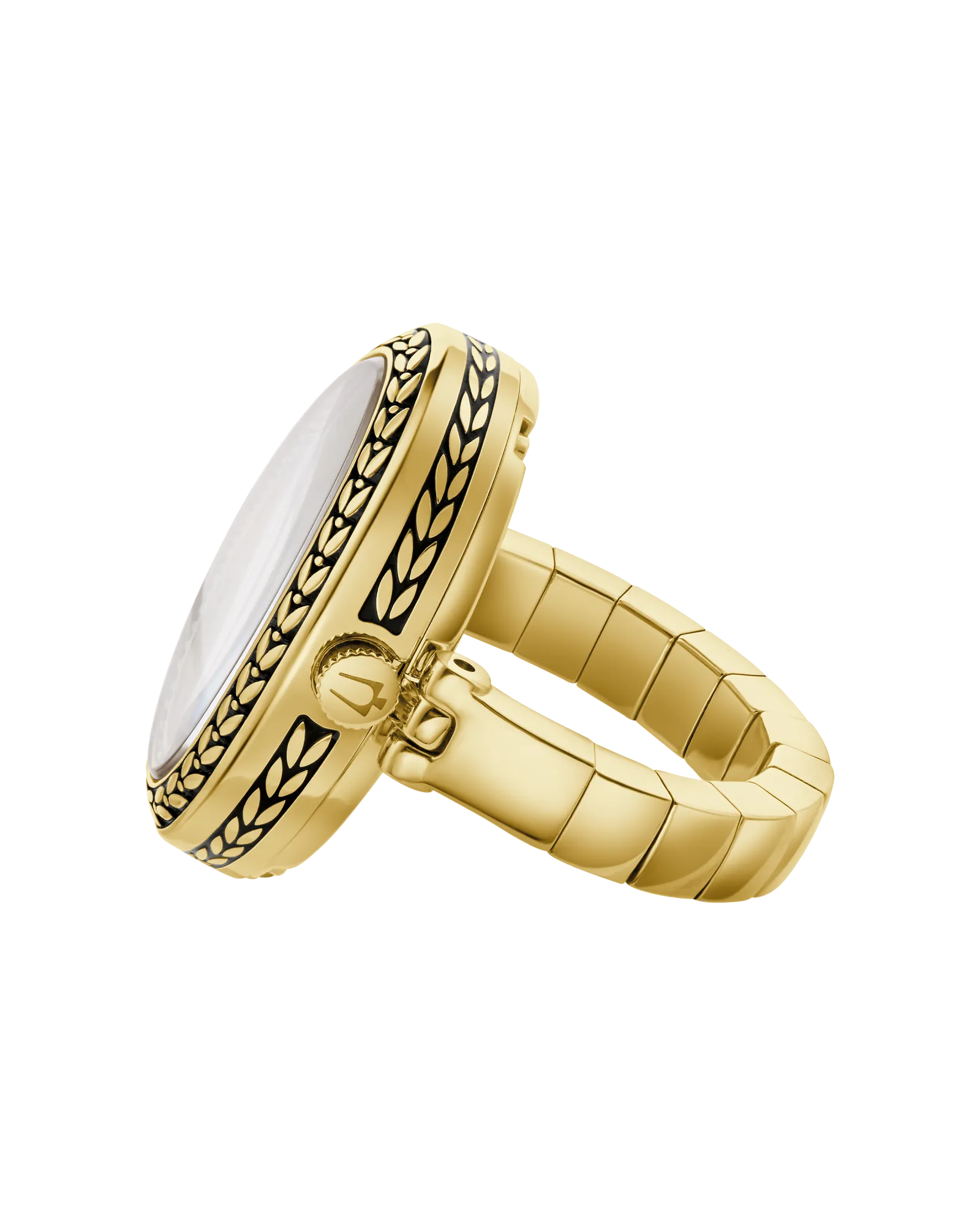 Archive Series Ivory Dial Stainless Steel Expansion Ring Watch 97L188