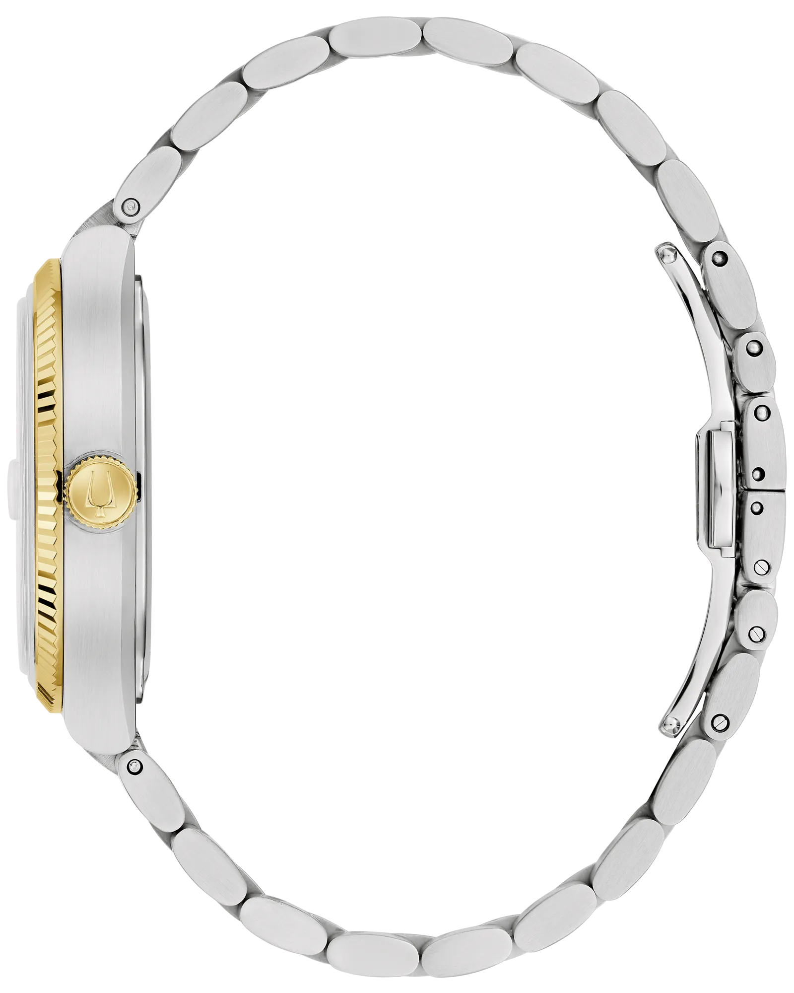 Bulova Super Seville Black Dial Stainless Steel Bracelet Men's Watch 98B458