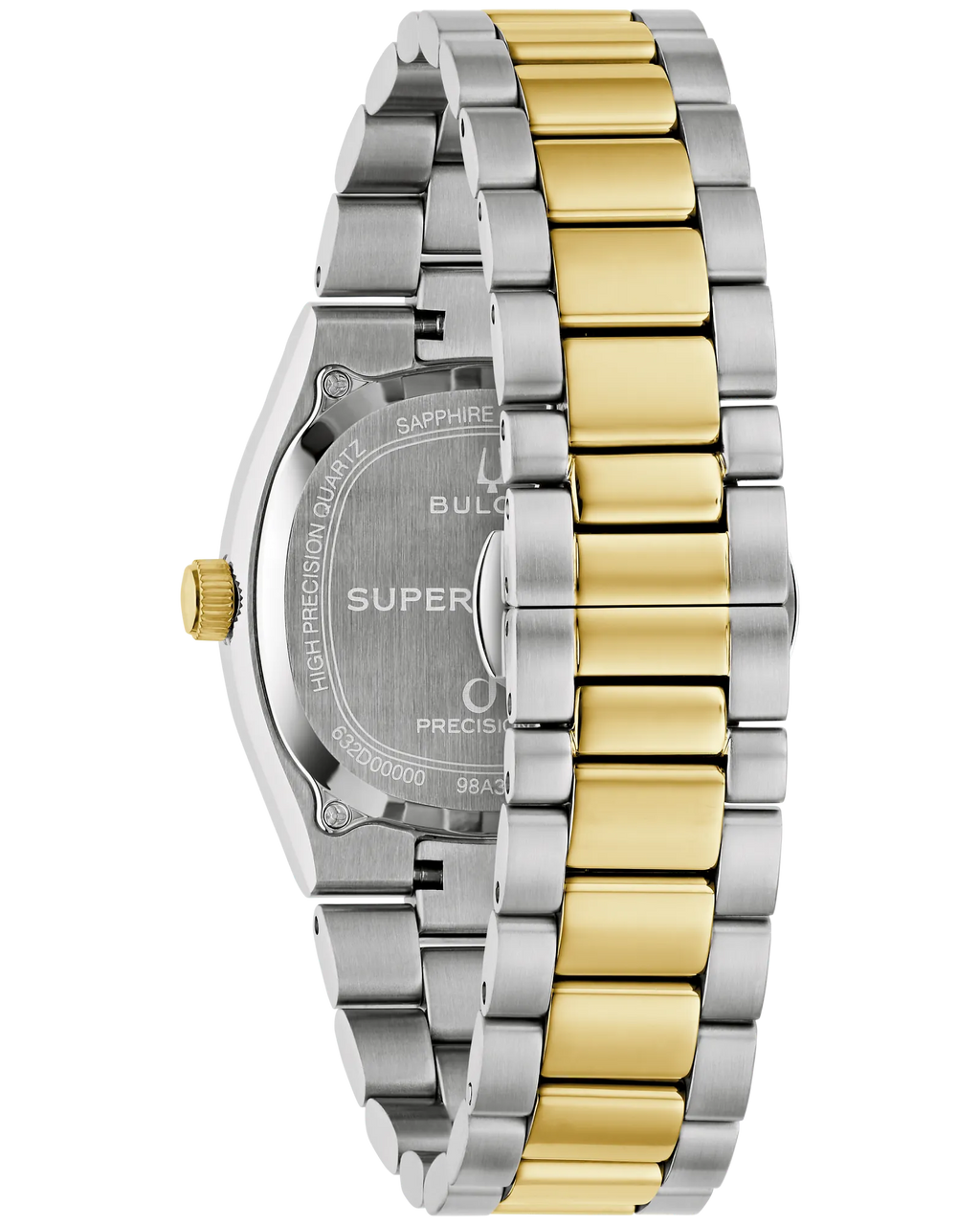 Bulova Super Seville Precisionist Green Dial Gold-Tone Stainless Steel Men's Watch 98A336