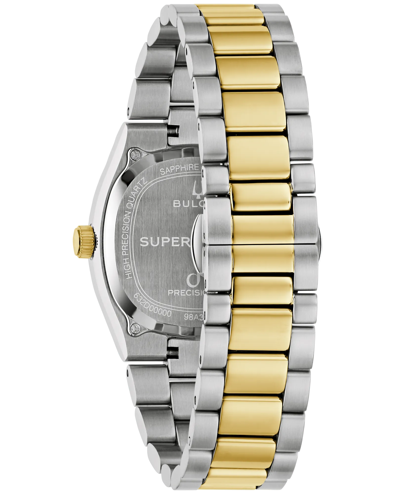Bulova Super Seville Precisionist Green Dial Gold-Tone Stainless Steel Men's Watch 98A336