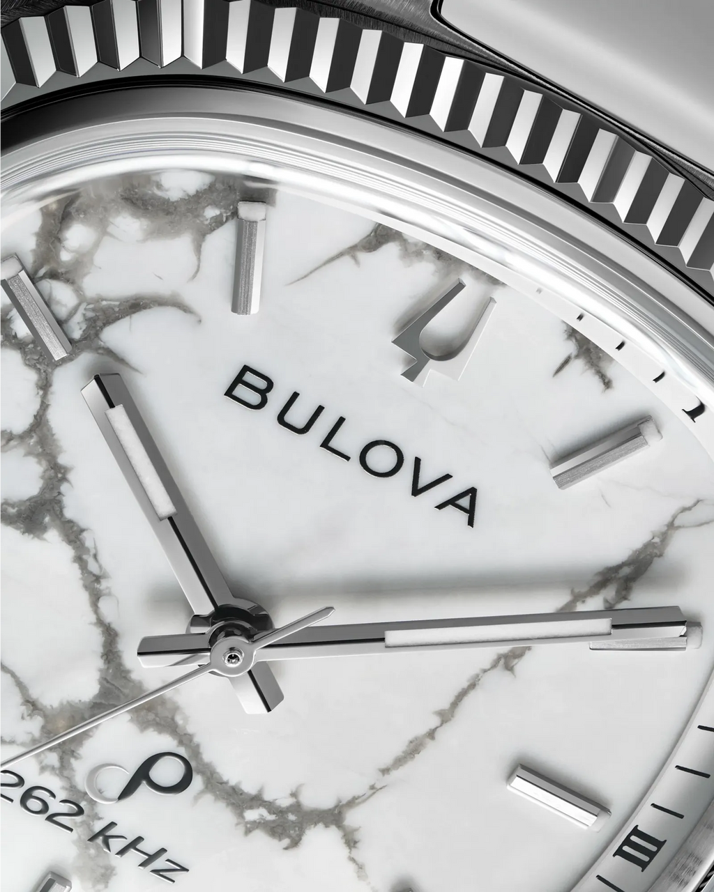 Bulova Super Seville Precisionist White Dial Stainless Steel Men's Watch 96A344