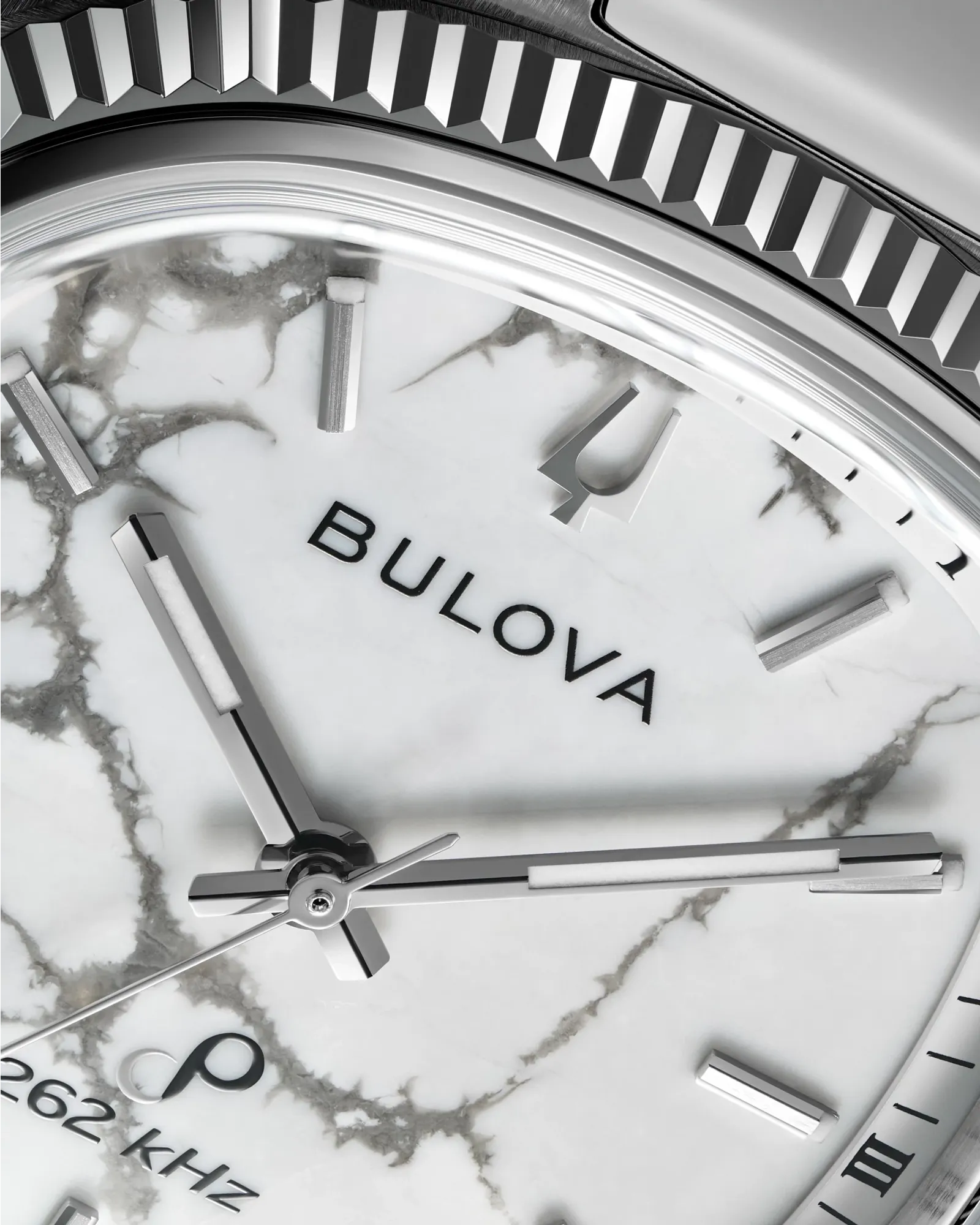 Bulova Super Seville Precisionist White Dial Stainless Steel Men's Watch 96A344