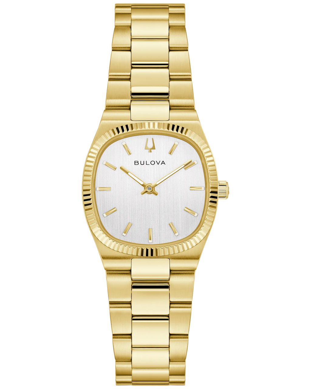 Bulova Super Seville Mini Silver-Tone Dial Gold-Tone Stainless Steel Women's Watch 97L189