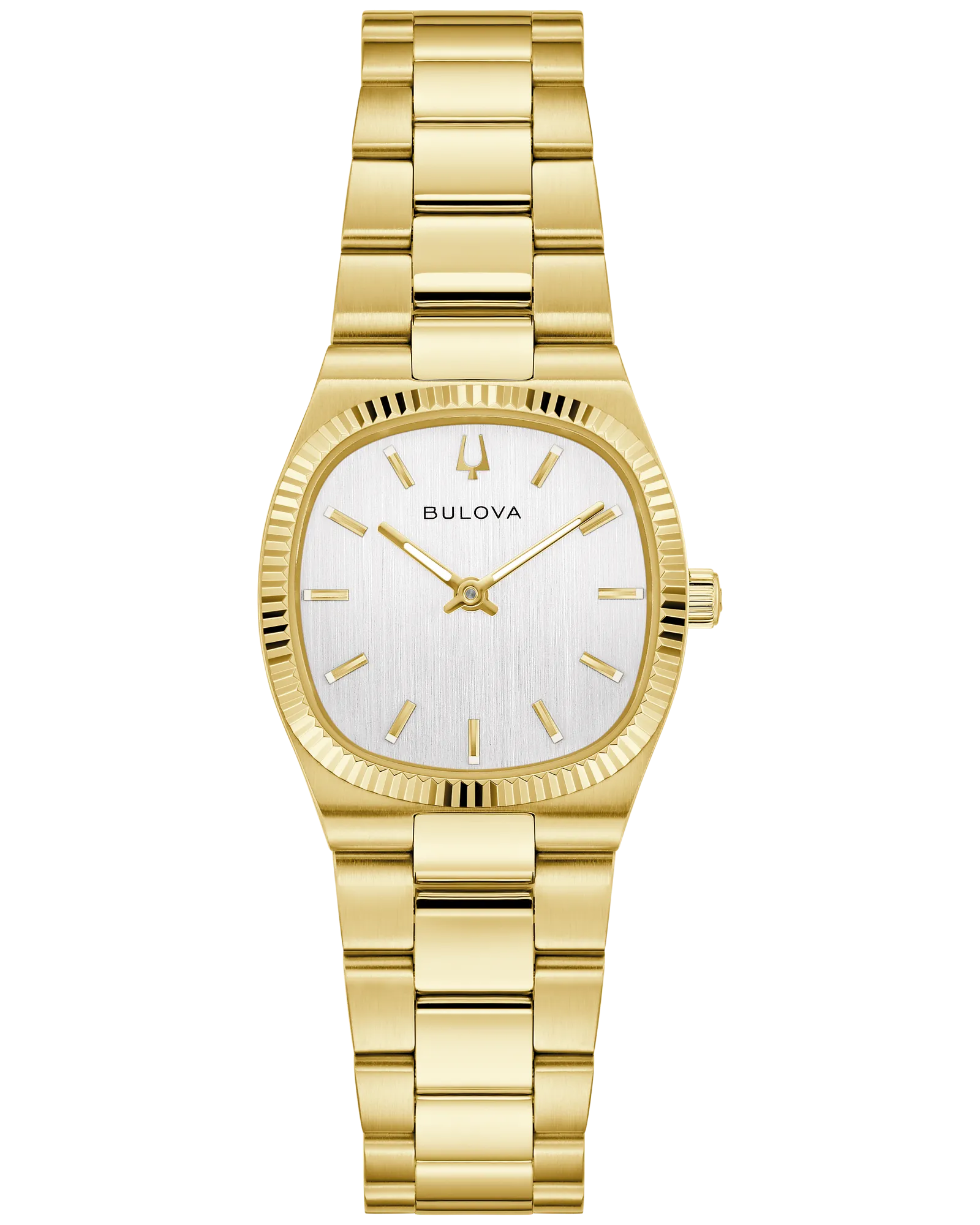 Bulova Super Seville Mini Silver-Tone Dial Gold-Tone Stainless Steel Women's Watch 97L189