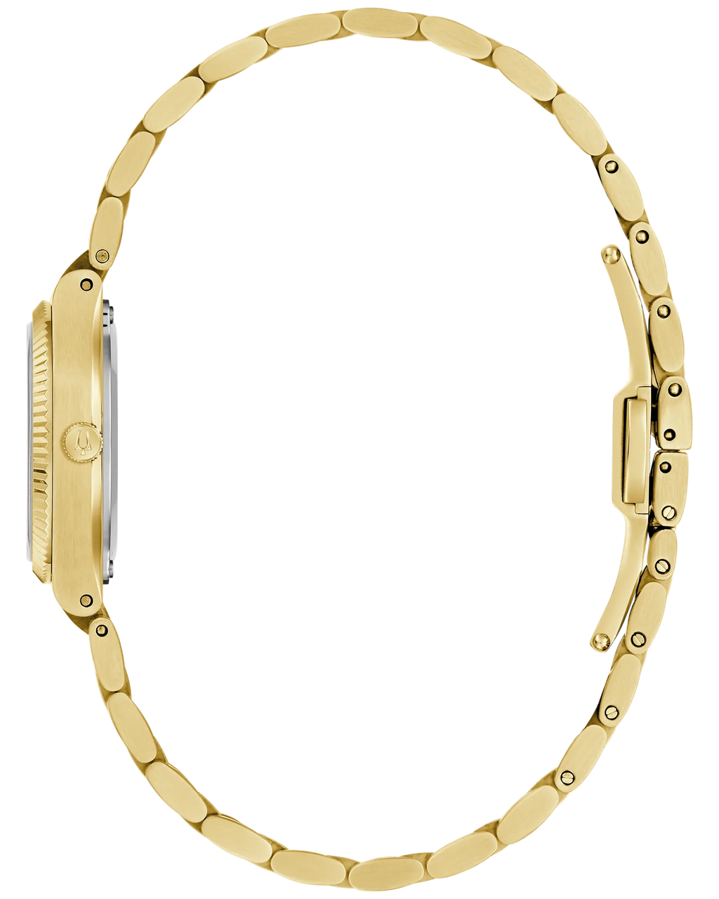 Bulova Super Seville Mini Silver-Tone Dial Gold-Tone Stainless Steel Women's Watch 97L189