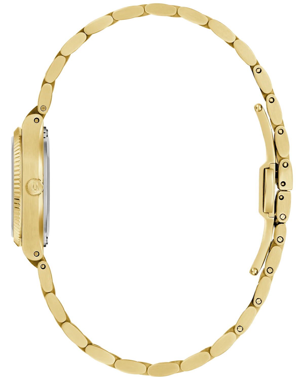 Bulova Super Seville Mini Silver-Tone Dial Gold-Tone Stainless Steel Women's Watch 97L189
