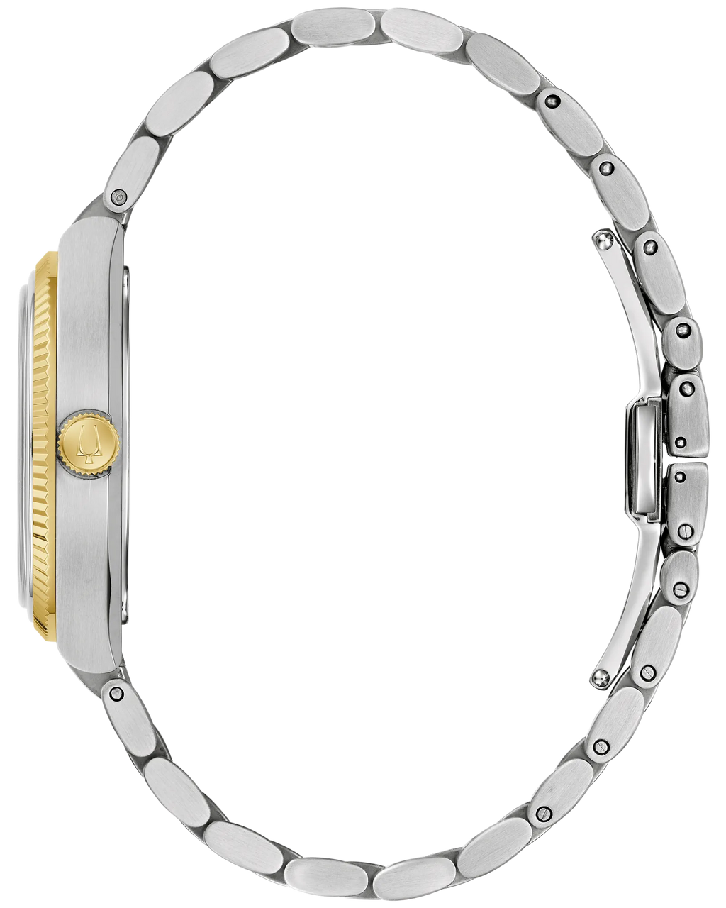 Bulova Super Seville Precisionist Green Dial Gold-Tone Stainless Steel Men's Watch 98A336