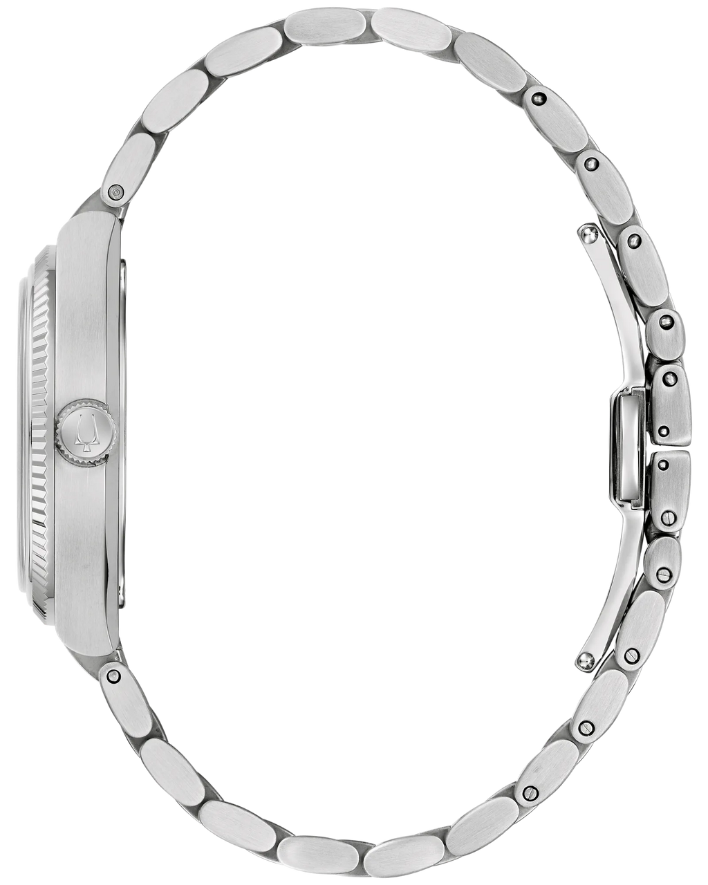 Bulova Super Seville Precisionist White Dial Stainless Steel Men's Watch 96A344