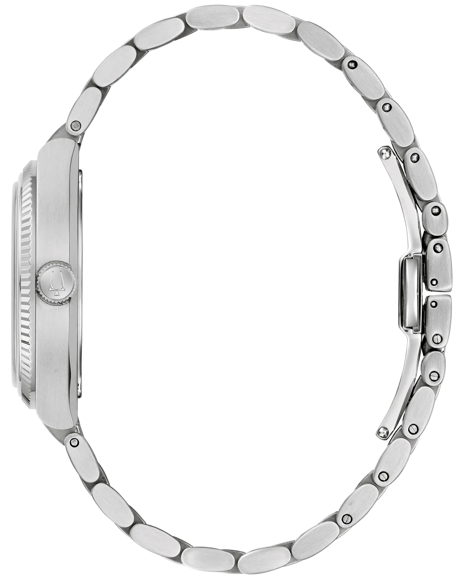 Bulova Super Seville Precisionist White Dial Stainless Steel Men's Watch 96A344